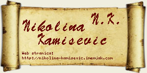 Nikolina Kamišević vizit kartica